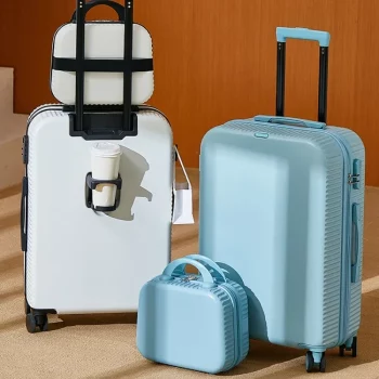 K1589 Spinner Rolling Luggage Student Travel Suitcase Trolley Luggage Bag