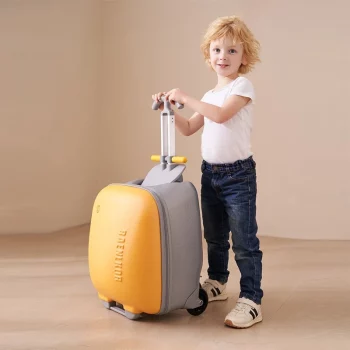 K1892 Boys Luggage can sit Ride Brake Wheel 20 inch Boarding Trolley Case Disassembly Assembly Baby Suitcase
