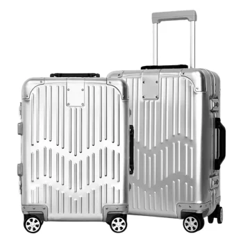 K1750 New 21 Inch 100% Aluminum Suitcase - TSA Lock, Large Capacity & Durable Carry-on Rolling Luggage