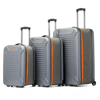 KF445522 Luggage Small Carrying Case with Handle Combination Lock Light Tone Universal Wheel Travel Trolley Case