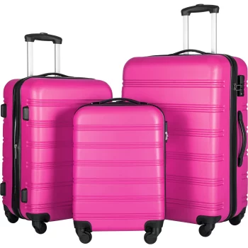 K1606 Luggage Set Hardside Spinner Suitcase with TSA Lock 20" 24' 28" Available