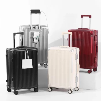 K1687 Travel case with USB charging port TSA lock for travel and business trip