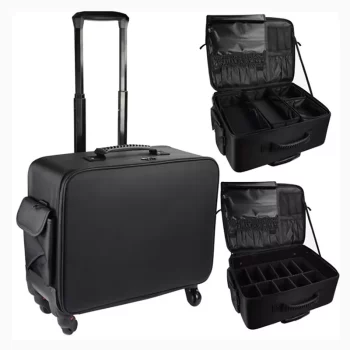K1821 Trolley Case Multi-layer Embroidered Travel Luggage Beauty Manicure Carry On Bag
