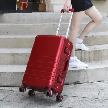 K1894 Aluminum Frame Trolley Suitcase Large Capacity New Fashion Business Rolling Luggage