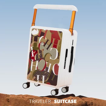 K1537 Classic Fashion Unisex New Roller Luggage Letter Design Large Capacity Business Travel Luggage