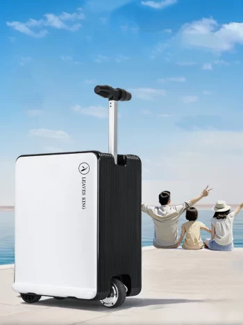 K1875 Hard Shell Carry-On Suitcase PC Material Electric Rolling Travel Luggage
