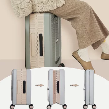 K1834 Foldable Suitcase Boarding Password Suitcase 24 Inch Universal Wheel Storage Suitcase