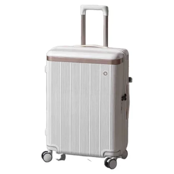K1963 Suitcase female and male students zipper suitcase, universal wheel 20 boarding password leather case.