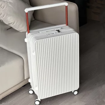 K1988 Wide Handle Suitcase Large Capacity Combination TSA Lock Travel Case Boardable Small Zipper Carry-on Luggage