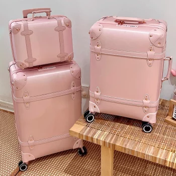 K1545 Boarding Advanced Suitcase Rolling Travel Bag 28 inch Trolley Case Academy Girl Bag Suitcases Set