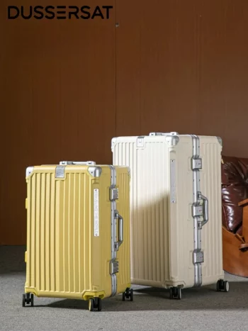 K2085 Aluminum Alloy Travel Suitcase Rolling Luggage 20/24/26/28/30 Inch Trolley Carry-On Cabin Large Capacity Suitcase
