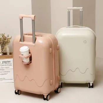 K1901 Ice cream luggage with high aesthetic value, swivel wheels for students, 24 inch suitcase