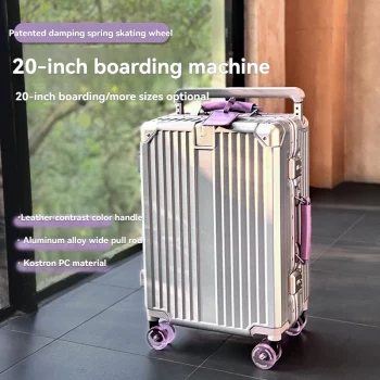 K1981 Suitcase Female 2024 New 20-Inch Small Boarding Luggage Case 24-Inch Suitcase 22-Inch Password Box Color Contrast