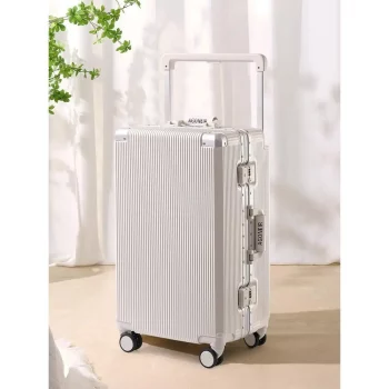 K1967 Aluminum Frame Lage Suitcase 20 Inch Carry-On Wheel Spinner for Travel Men And Women
