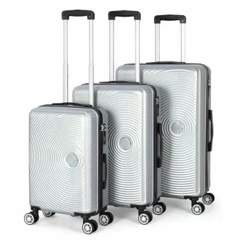 K1897 3PCS Luggage Set with Silent Spinner Wheel ABS+PC Lightweight TSA Lock 20''/24''/28'' Family Travel Suitcase