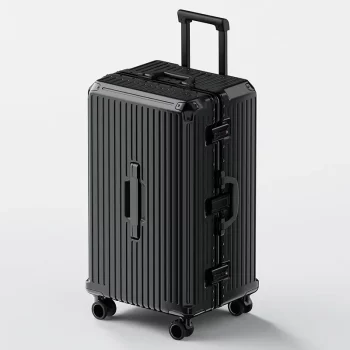 KF810842 All Aluminum Magnesium Alloy Suitcase Trolley Case TSA Customs Lock Male Luggage