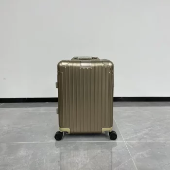 K1664 Trolley Case Code Lock 21/26/30-inch Aluminum-magnesium Alloy Rod Carved Details 2025 New Oversea