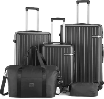 K1573 Oversized Suitcase Aluminum Frame Rolling Luggage Thickened Leather Trolley Suitcase