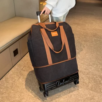 K1757 Pulley Luggage Bag, Universal Wheel Travel Bag, Foldableable Suitcase