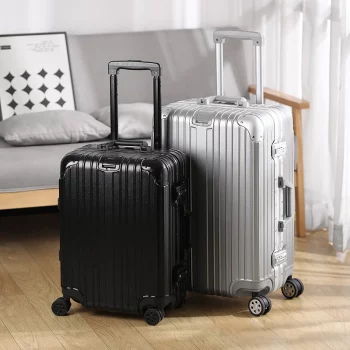 K2075 Suitcase Thickened Aluminum Frame Suitcase Travel Luggage 20/24 inch Suitcase