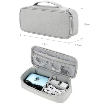 K1516 Premium Travel Cable Organizer Bag Pouch Electronic Accessories Gadget Carry Case