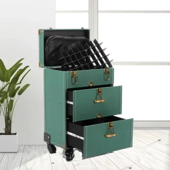 K1824 Makeup Case Trolley Wheeled Rolling Luggage Makeup Bag Tattoo Box Manicure Professional Suitcase