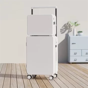 K2002 Multifunctional Combination Suitcase Trolley Suitcase Cup Holder USB Charging Port ABS Large Capacity Portable Trolley Case