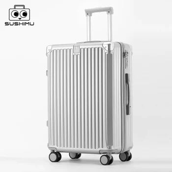 K1932 Suitcase Travel Suitcase Men 20 24 26 Carry-On Luggage Women PC Frame Trolley Case