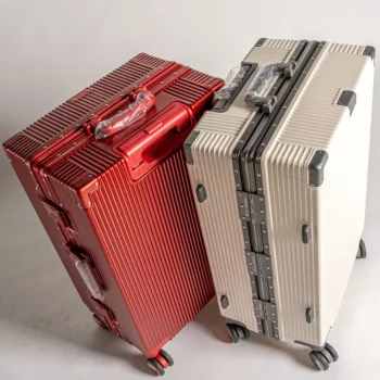 K1885 Aluminum Frame Luggage Suitcase Trolley Case Universal Wheels 26 Inch Large Capacity Travel Case