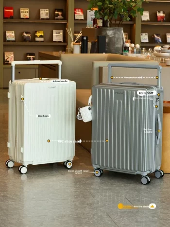 K1991 Lightweight Travel Suitcase Women's 2025 New Model 20 Inch Boarding Box Small Size Wide Pull Rod Bag