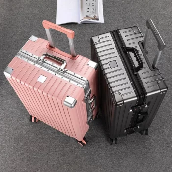 K1562 New Luggage Cup Holder Password Suitcase Female Trolley Case Travel