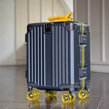 K1947 Luggage lightweight Travel Boarding Suitcase with TSA Lock Aluminum Frame Trolley Bag