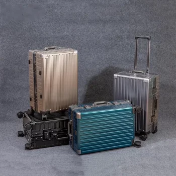 K1695 High-end aluminum frame luggage business trolley case silent 20-inch boarding trolley case