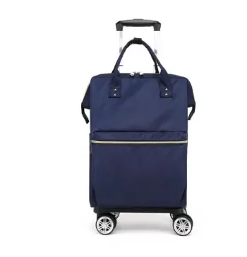 K1647 Women Carry on Hand Trolley Bag waterproof wheeled backpack Trolley Luggage