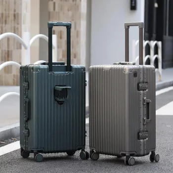 K2092 Multifunctional 20-Inch Aluminum Frame Carry-On Suitcase Large Capaci Password Lo Travel Bag