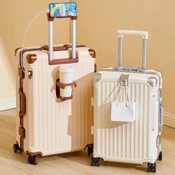 K1527 Multifunction suitcase new luggage female travel wheeled suitcases 20" student password trolley case