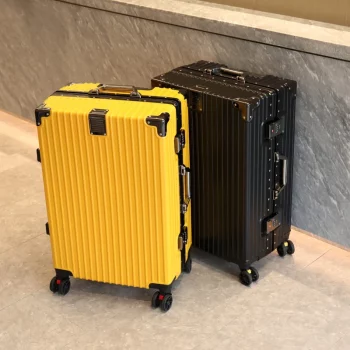 K2091 Luggage Suitcase Aluminum Frame 20 Trolley Case Universal Wheels 24 Female Male