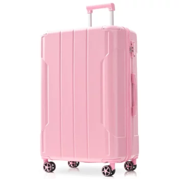 K1925 Hardshell Luggage, Lightweight Durable ABS Suitcases with Double Wheels