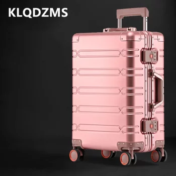K1866 Handheld Travel Suitcase All Aluminum Magnesium Alloy Boarding Box Men's Business Trolley Case