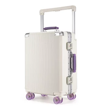 K1953 Wide Trolley Aluminium Frame Suitcase 20 inch Boarding Box Mute Skating Wheel Luggage