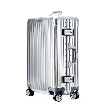K1941 Lightweight Aluminum-Magnesium Alloy Carry-on Suitcase - Cabin Luggage Business Travel Trolley w/Spinner Wheels