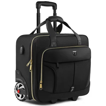 K1904 Rolling Briefcase Large Capacity Laptop Case Briefcase Wheeled Luggage Bag Suitable