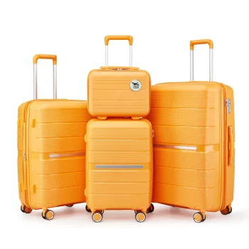 K1676 Luggage Sets 4 Piece(14/20/24/28) PP Lightweight & Durable Expandable suitcase