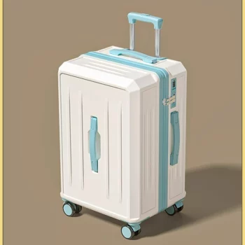 K1581 Capacity Password Suitcase ABS+PC Trolley Multifunctional Rolling Luggage Student Travel Bag on Wheels