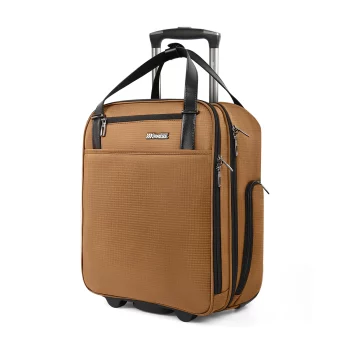 K1883 Underseat Carry On Luggage Airline Approved Rolling Travel Suitcase Softside Trolley Bag