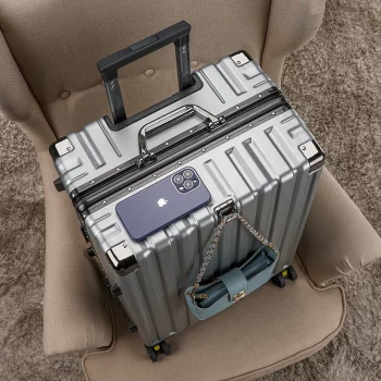 K1568 New High-value rolling luggage men women fashion hard trolley suitcase