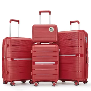 K1918 Luggage Sets 4 Piece 14 20 24 28 PP Lightweight Durable Expandable suitcase