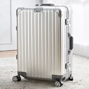 KF1155443322 Luggage Carrying Case with Handle Combination Lock Light Tone Universal Wheel Travel Trolley Case