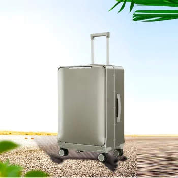KF9983322 Luggage Carrying Case with Handle Combination Lock Light Tone Universal Wheel Travel Trolley Case