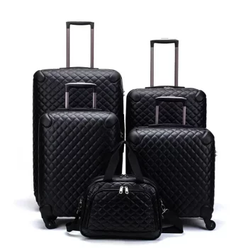 K1543 Women Spinner Retro Aluminum frame Trolley Bag Travel Suitcase Set